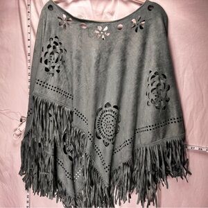 Fringed Grey Women's Sweater
